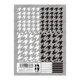 ツメキラ 千鳥格子 グランデ ホワイト&ブラック NN-CDR-008