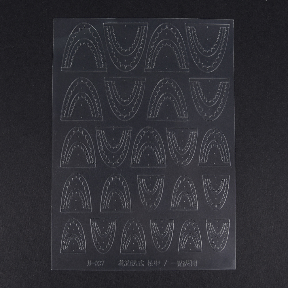 ICEGEL ステンシルステッカー TS-01 レースフレンチ