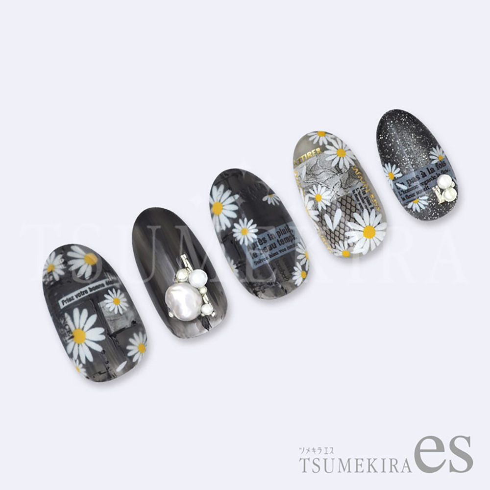 ツメキラes 花占いマーガレット ホワイト ES-HUM-001