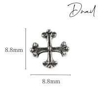 D.nail デコパーツ DBS-02 エッジクロス 8.8×8.8mm 10P #8680