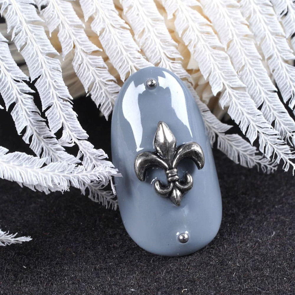 D.nail デコパーツ DBS-03 アンティーククロス  8.6×6.8mm 10P #8681