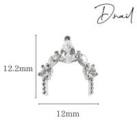D.nail ジュエリービジューパーツ DS-101 クリスタルライン ドロップ 2P #8598