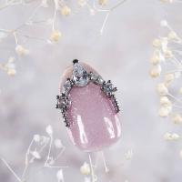 D.nail ジュエリービジューパーツ DS-101 クリスタルライン ドロップ 2P #8598