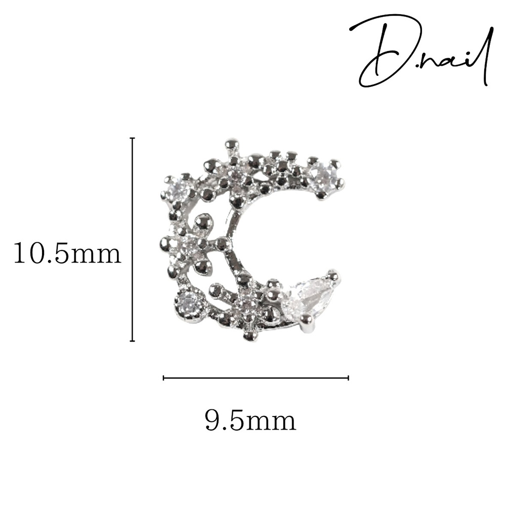 D.nail ジュエリービジューパーツ DS-102 フラワームーン 2P #8599