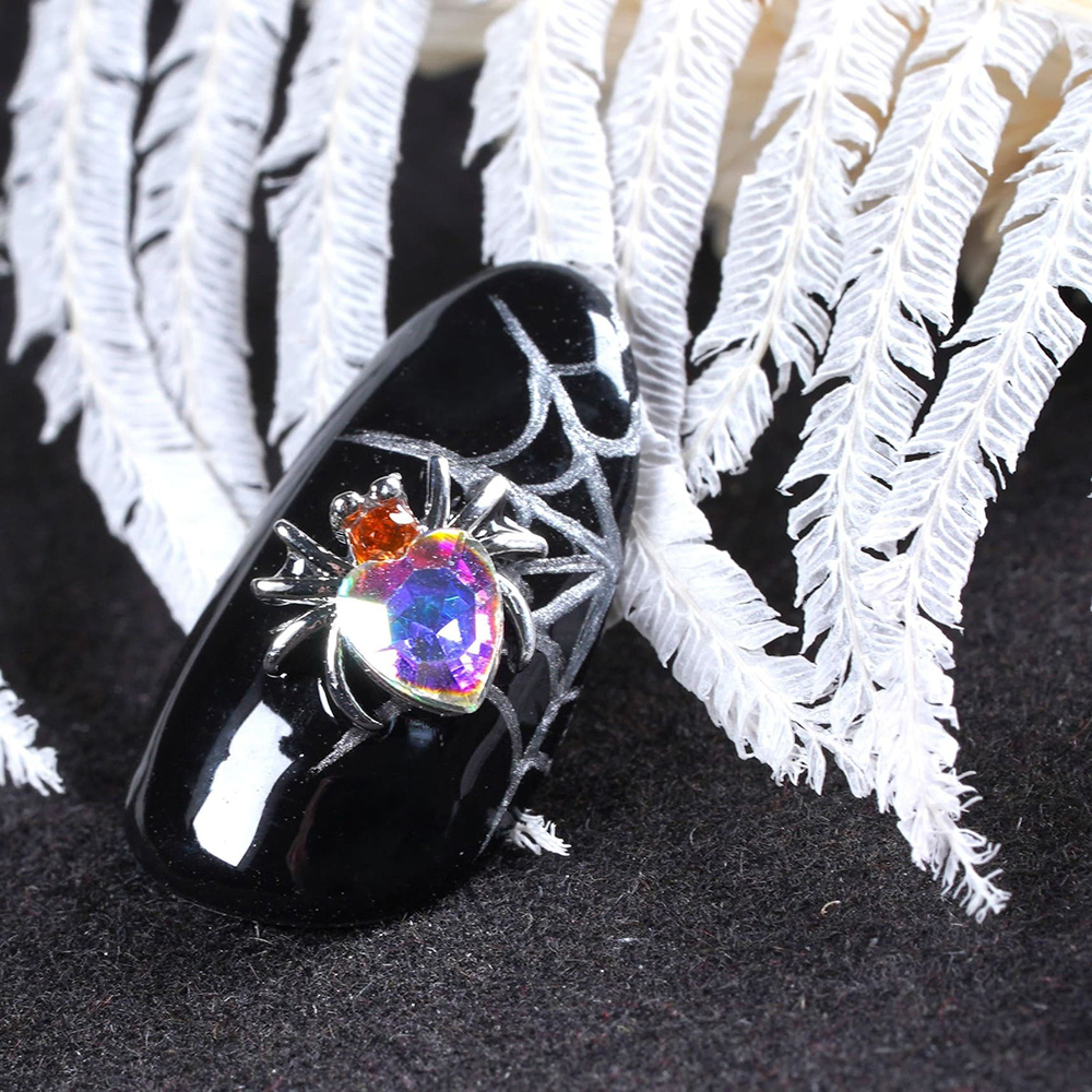 D.nail ジュエリービジューパーツ DS-105 スパイダー オーロラ 2P #8602