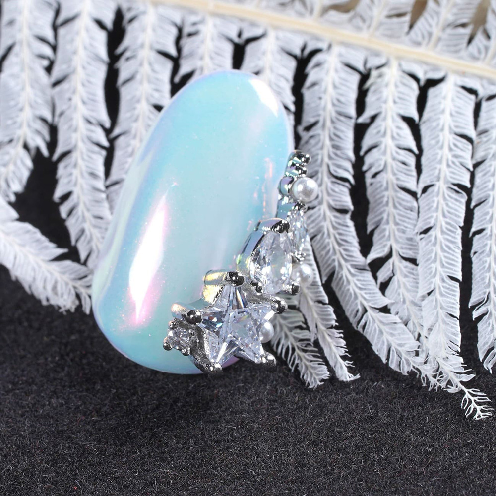 D.nail ジュエリービジューパーツ DS-109 クリスタルライン スターハーフ #8636
