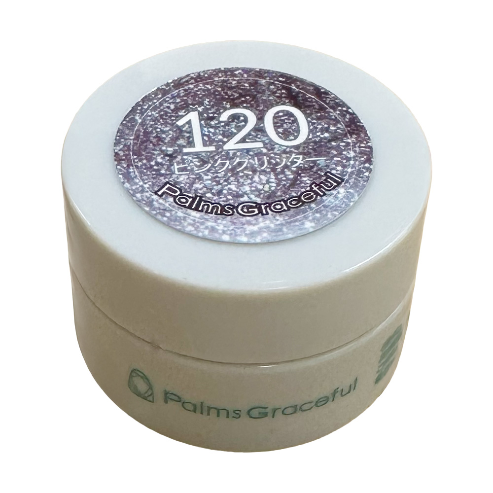 Palms Graceful カラージェル 3g 120 ピンクグリッター