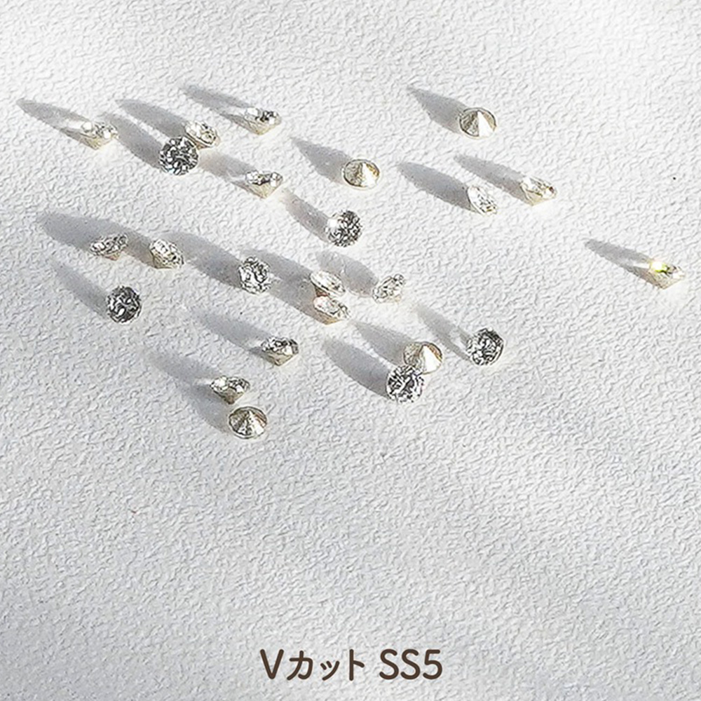 ‘ohana×DWME ホワイトクリスタル Vカット SS5 100P #38355