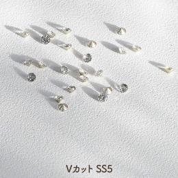 ‘ohana×DWME ホワイトクリスタル Vカット SS5 100P #38355