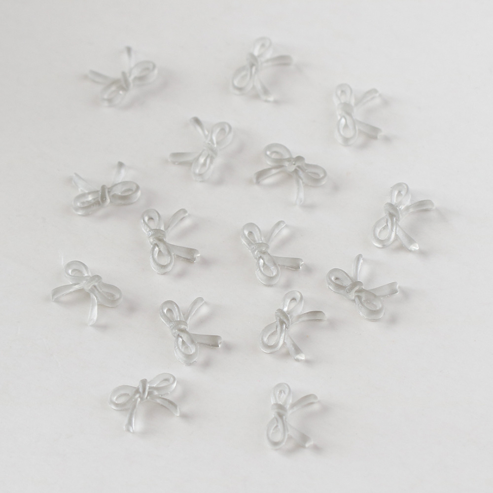 Bonnail エアリーリボン 15pcs スケルトングレー