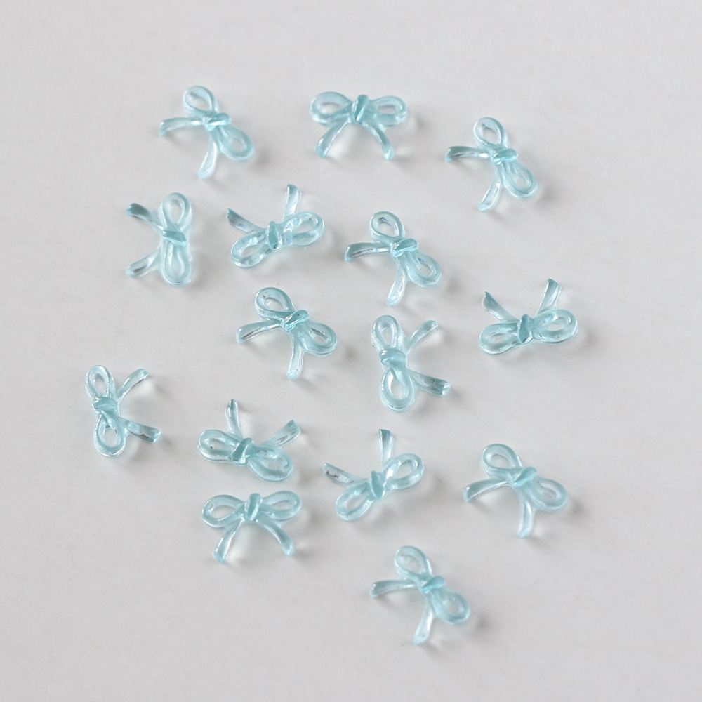 Bonnail エアリーリボン 15pcs スケルトンブルー