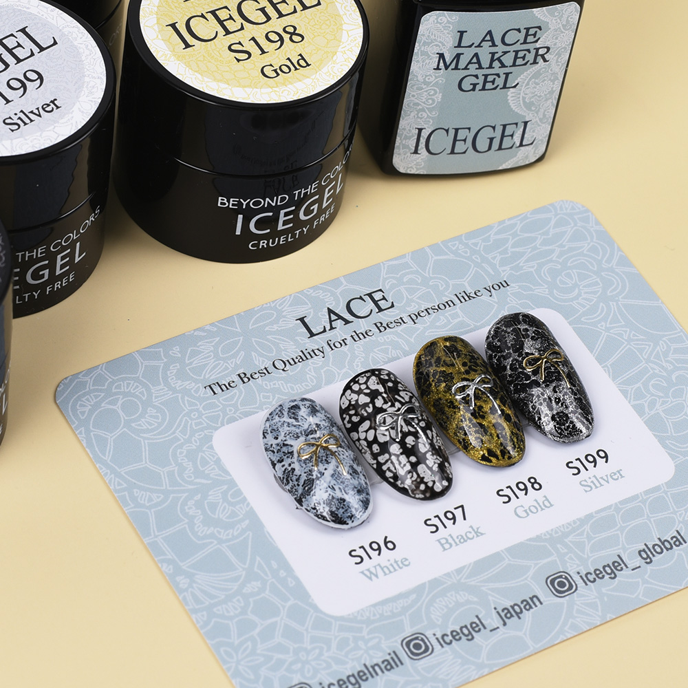 ICE GEL ABLACK レースジェル 3g×4色セット