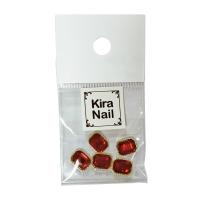 KiraNail スクエアビジュー ポテンザ レッド 5個入 PA-SBP-RED