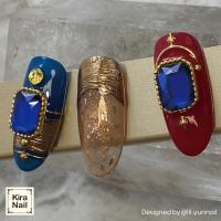 KiraNail スクエアビジュー ポテンザ ブルー 5個入 PA-SBP-BLU