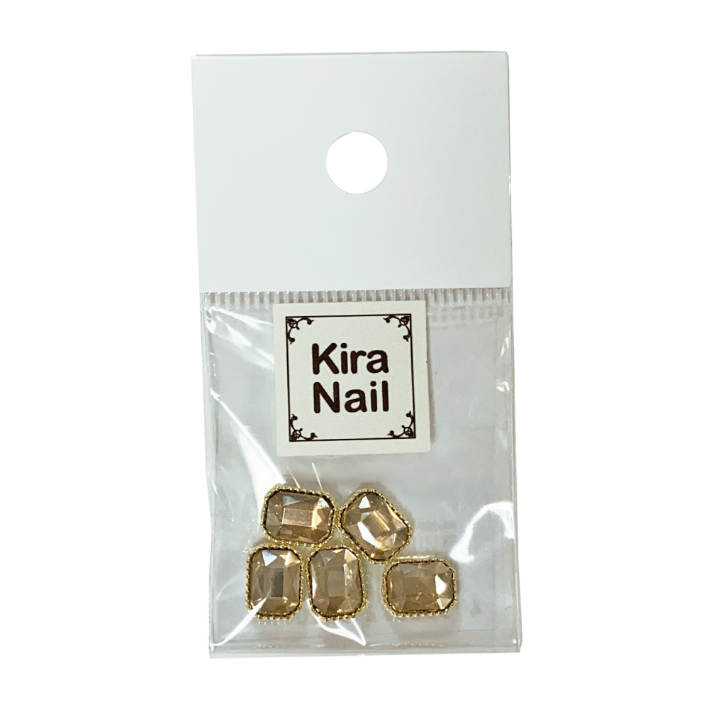KiraNail スクエアビジュー ポテンザ ベージュ 5個入 PA-SBP-BEI