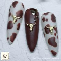 KiraNail バッファロー ゴールド 10個入り 6×6mm PA-BUF-GOL