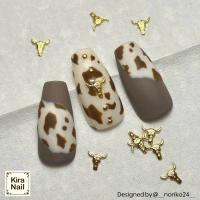 KiraNail バッファロー ゴールド 10個入り 6×6mm PA-BUF-GOL