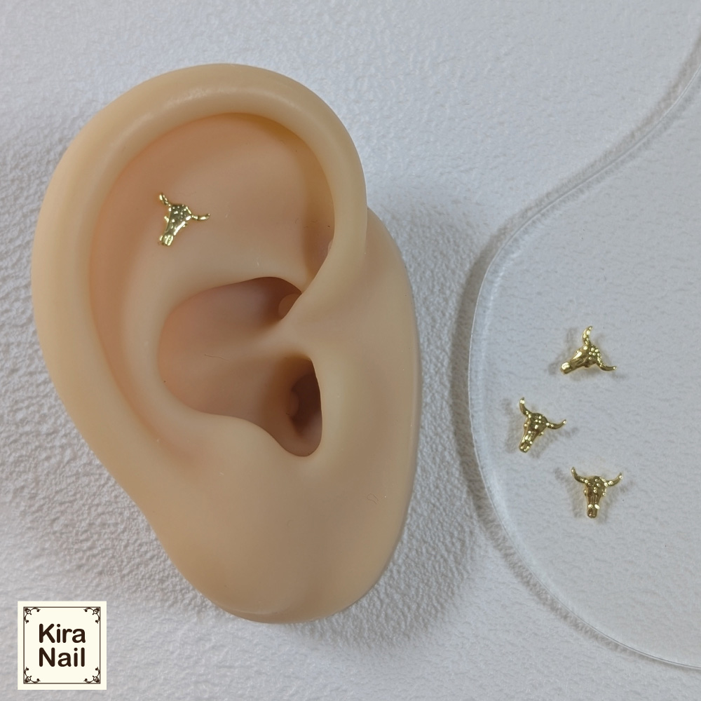 KiraNail バッファロー ゴールド 10個入り 6×6mm PA-BUF-GOL