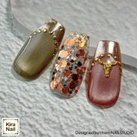 KiraNail バッファロー ゴールド 10個入り 6×6mm PA-BUF-GOL