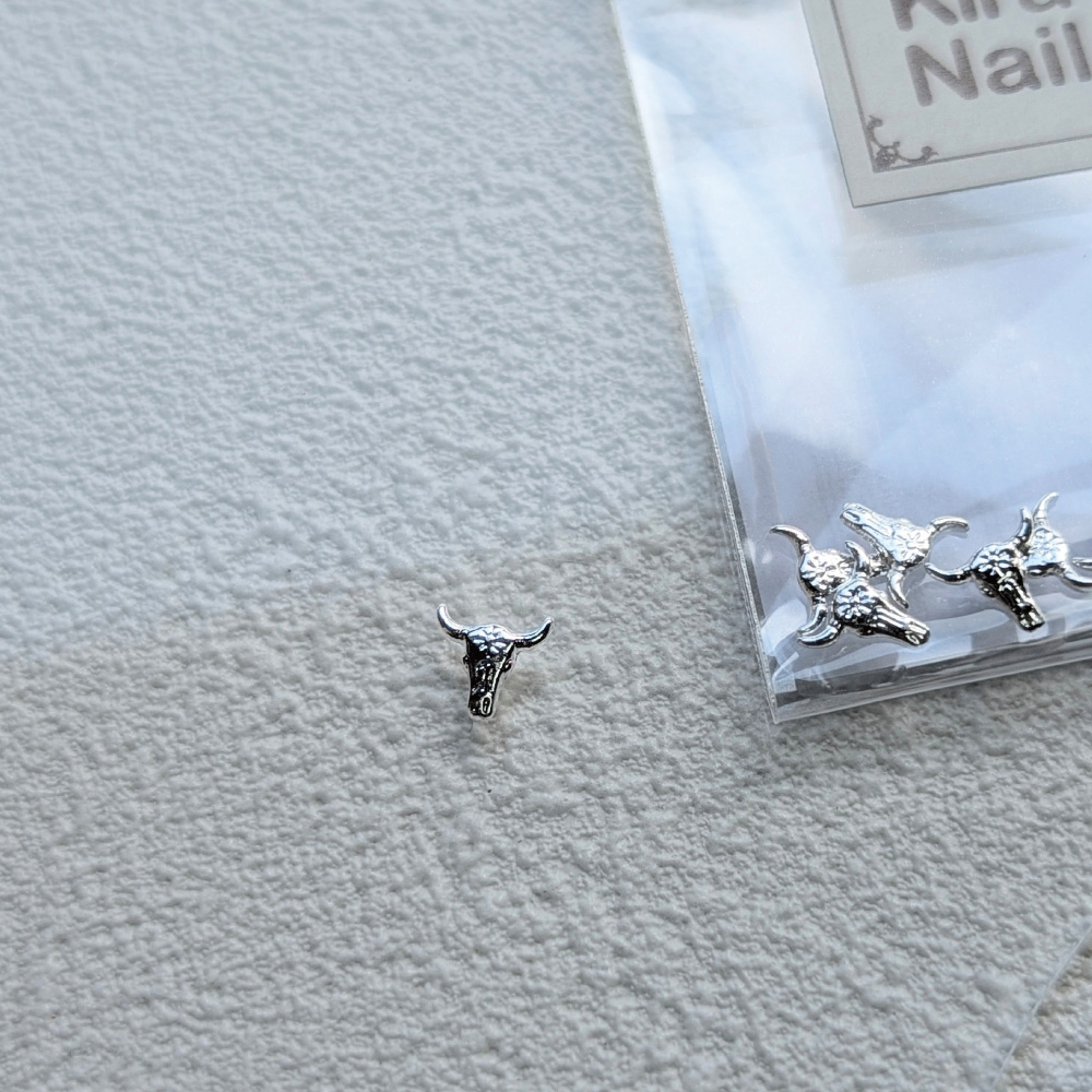 KiraNail バッファロー シルバー 10個入り 6×6mm PA-BUF-SIL