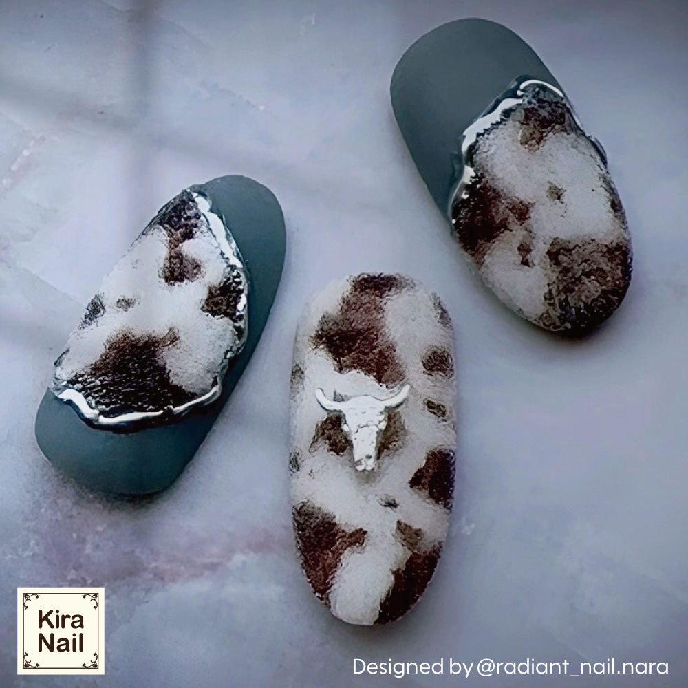 KiraNail バッファロー シルバー 10個入り 6×6mm PA-BUF-SIL