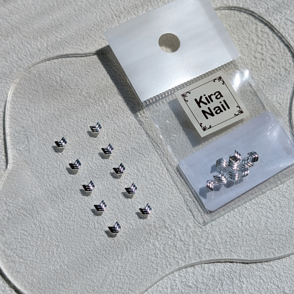 KiraNail シグナルアロー シルバー 10個入り 3.8×4mm PA-SAR-SIL