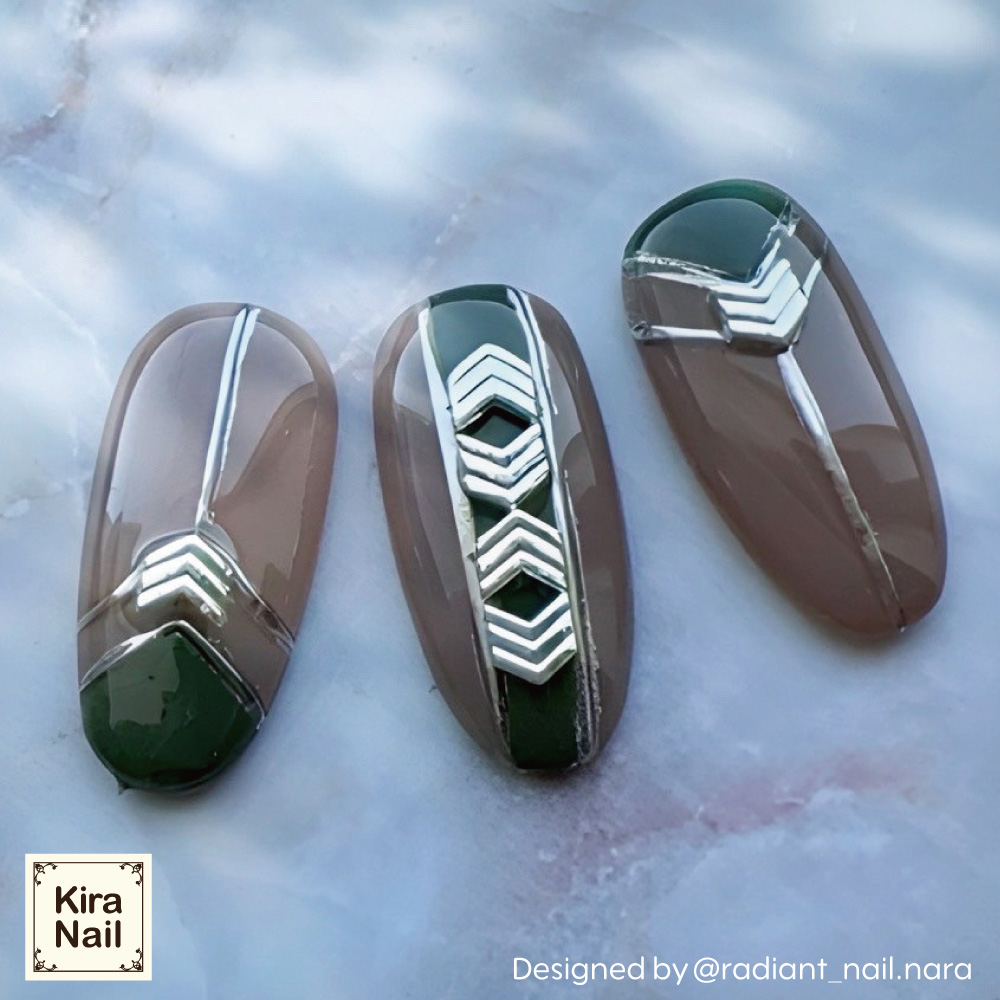 KiraNail シグナルアロー シルバー 10個入り 3.8×4mm PA-SAR-SIL