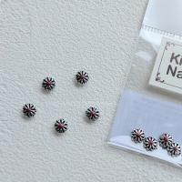 KiraNail メキシカンマーガレット シルバーレッド 5個入 PA-MMA-SRE