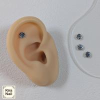 KiraNail メキシカンマーガレット シルバーブルー 5個入 PA-MMA-SBL