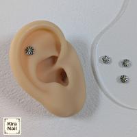 KiraNail メキシカンマーガレット シルバーイエロー 5個入 PA-MMA-SYE