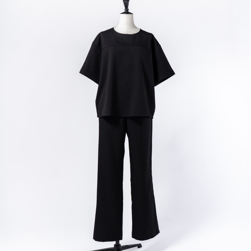 MY FORME サイドスリットパンツ ブラック S MF-P-SSPBK-S