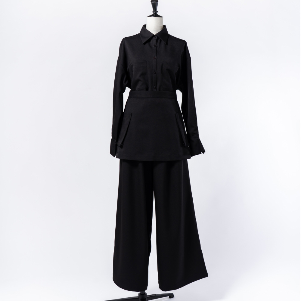 MY FORME スーパーワイドパンツ ブラック M MF-P-SWPBK-M
