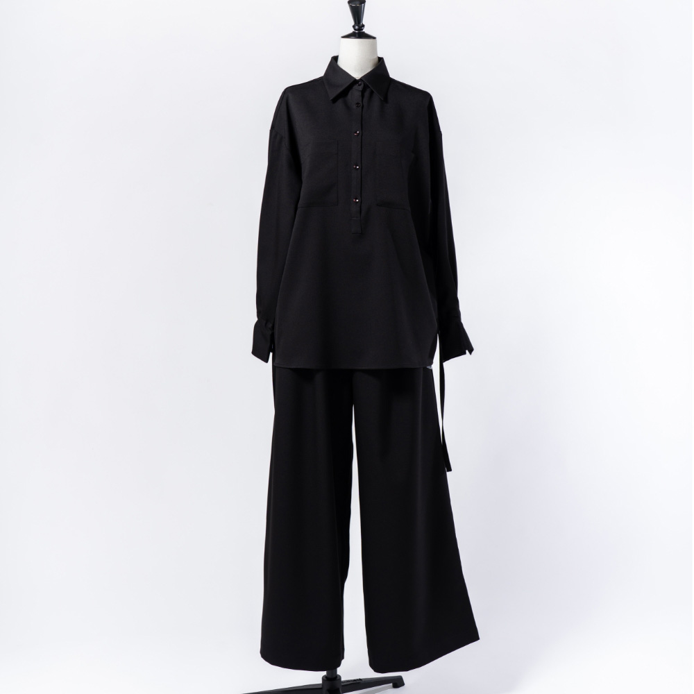 MY FORME スーパーワイドパンツ ブラック S MF-P-SWPBK-S