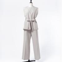MY FORME タックワイドパンツ グレージュ Mサイズ MF-P-WPGR-M