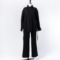 MY FORME サイドスリットパンツ ブラック M MF-P-SSPBK-M
