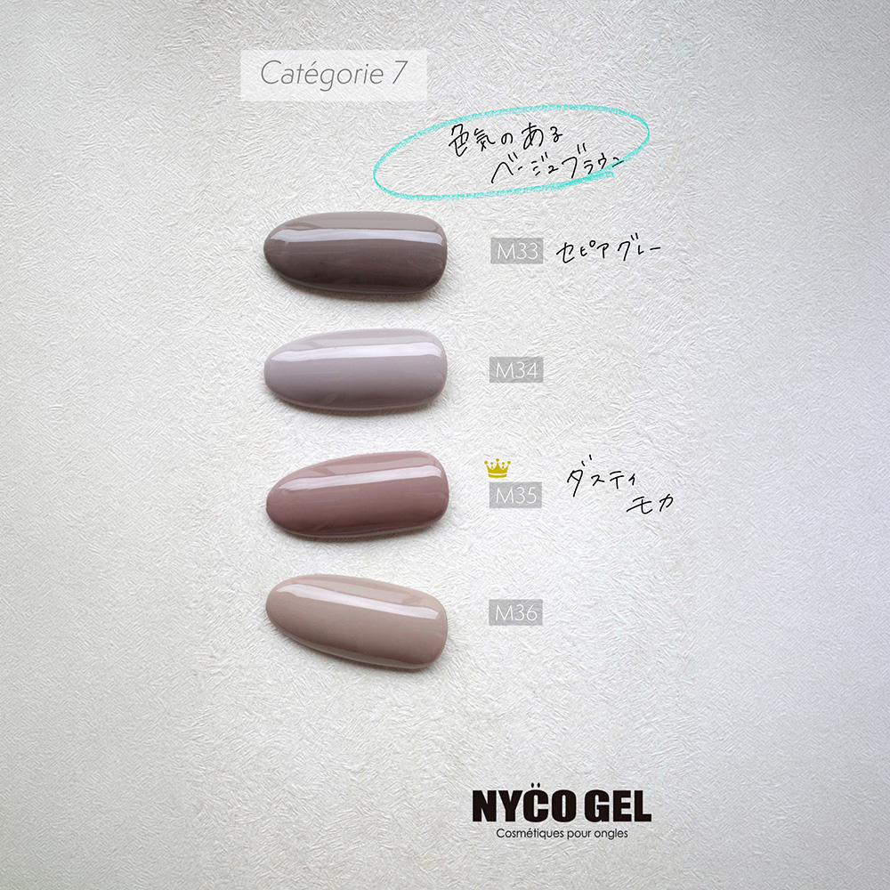 □NYCOGEL カラージェル 4g M34