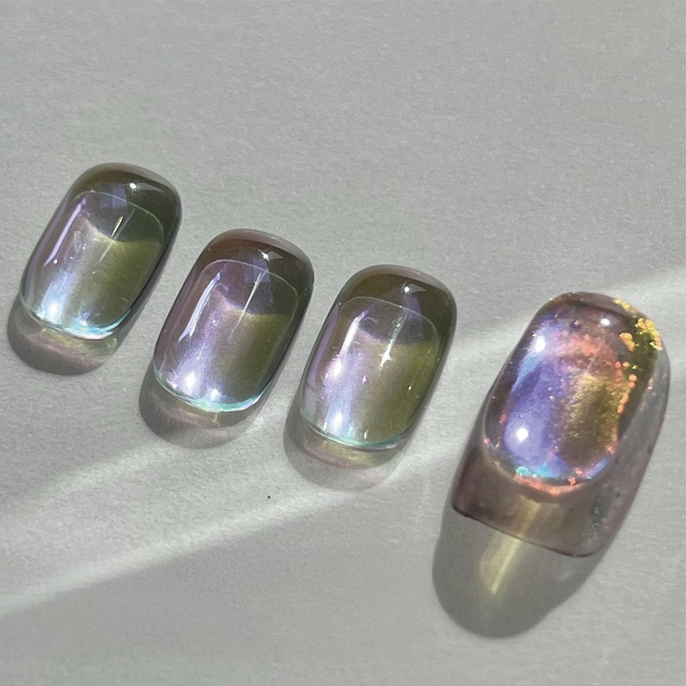 NOVEL オーロラドロップカボション グレープシロップ 6個 P889 #1889