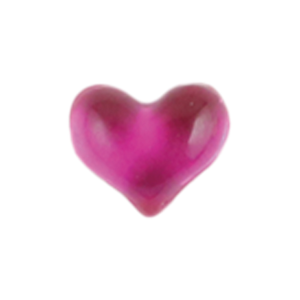 マティエール うるぷくハート 5×4.5mm ローズ 10個 3821