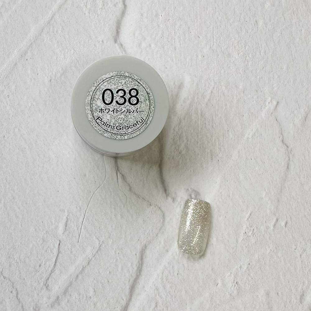 Palms Graceful カラージェル 3g 038 ホワイトシルバー