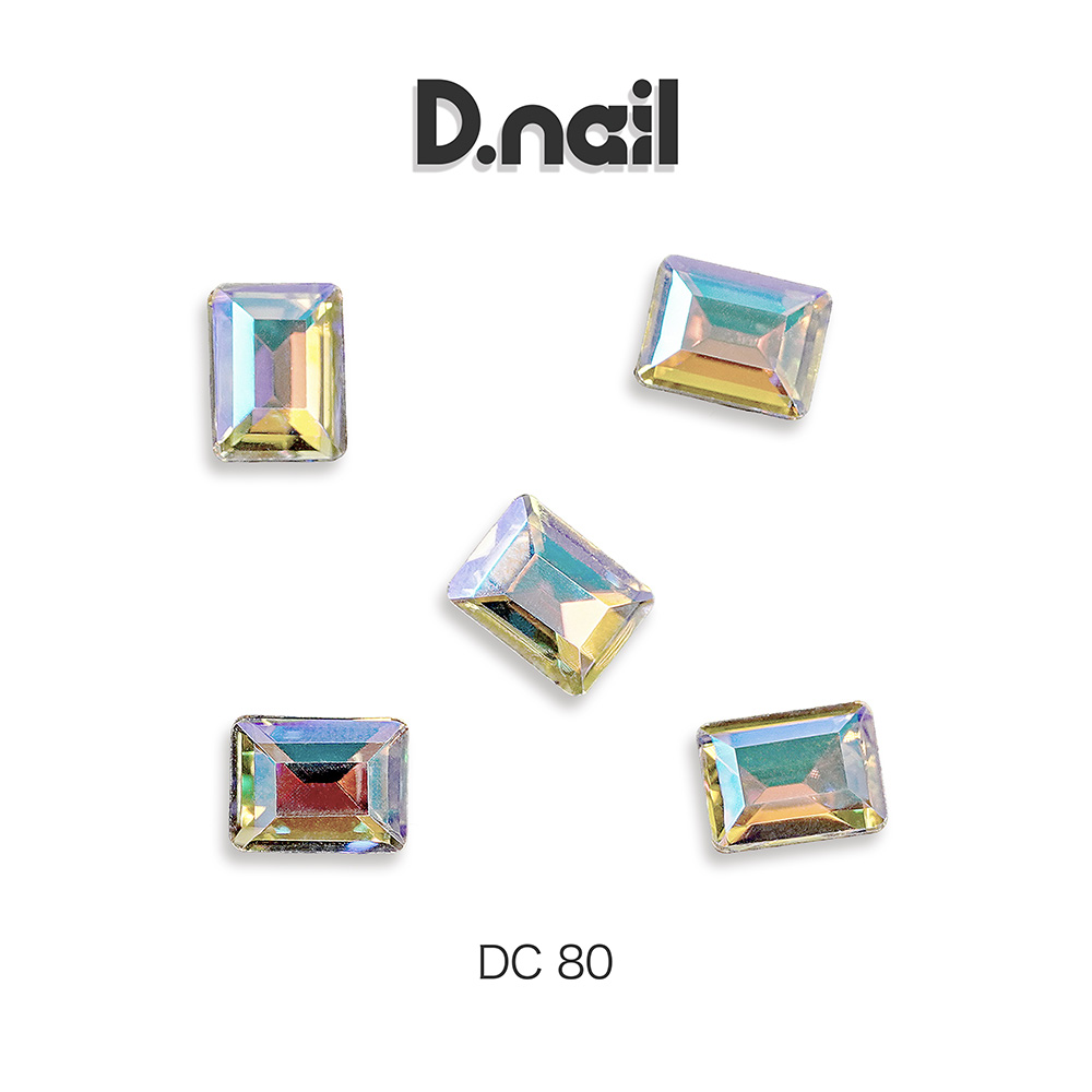D.nail デコレーションストーン DC-80 6P 8×6mm #38409
