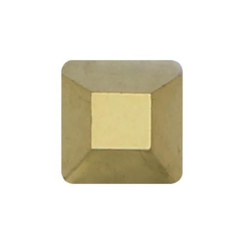 マティエール ガラスストーン スクエア  3×3mm メタリックゴールド 8個 98066