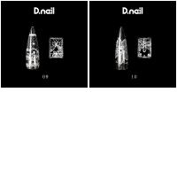 D.nail レース柄ホイル ホワイト02 (ケース付き) #38437