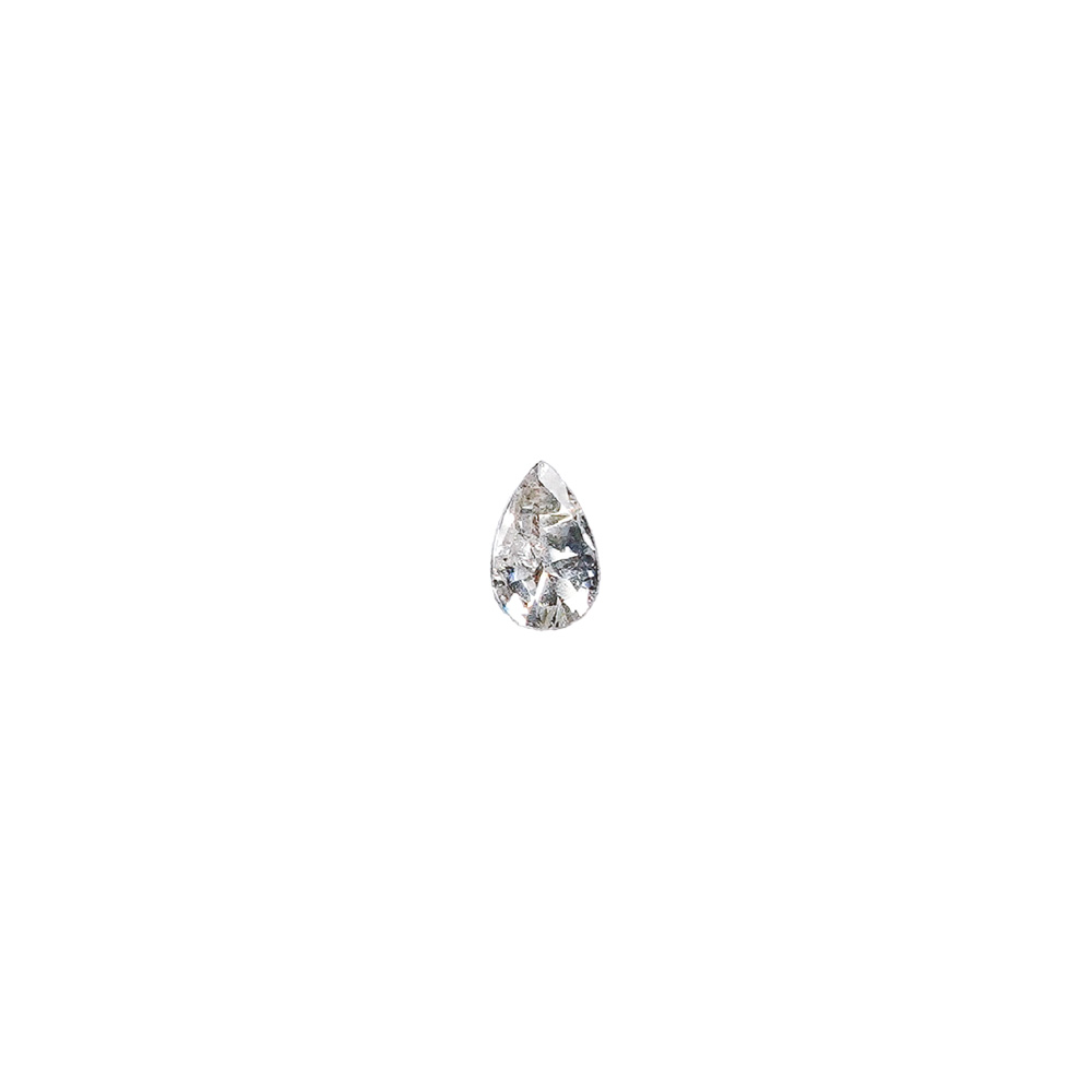 ‘ohana×DWME ホワイトクリスタル ドロップ 2×3mm 100P #38496
