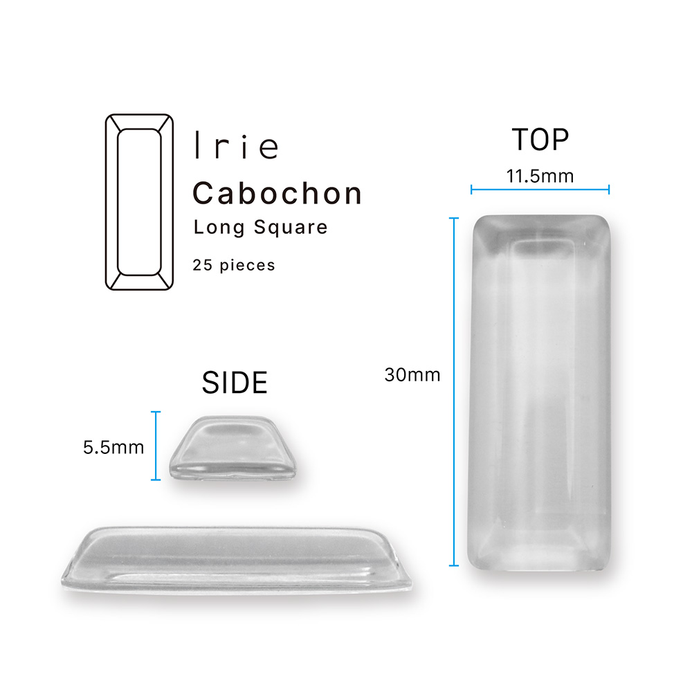 Irie カボション ロングスクエア 25P I-CB-LS