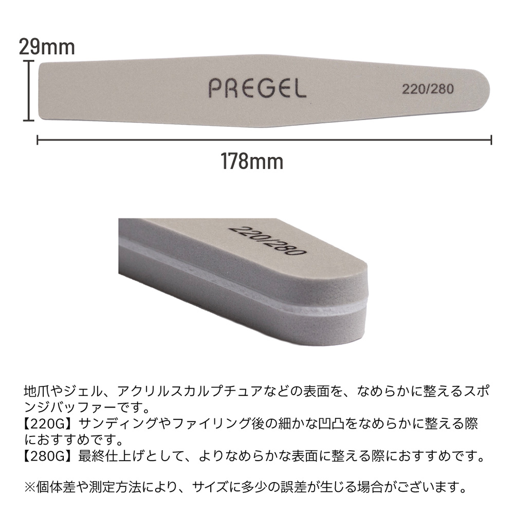 PREGEL スポンジバッファー 220/280G 10本セット PG-BUFFER-LG10