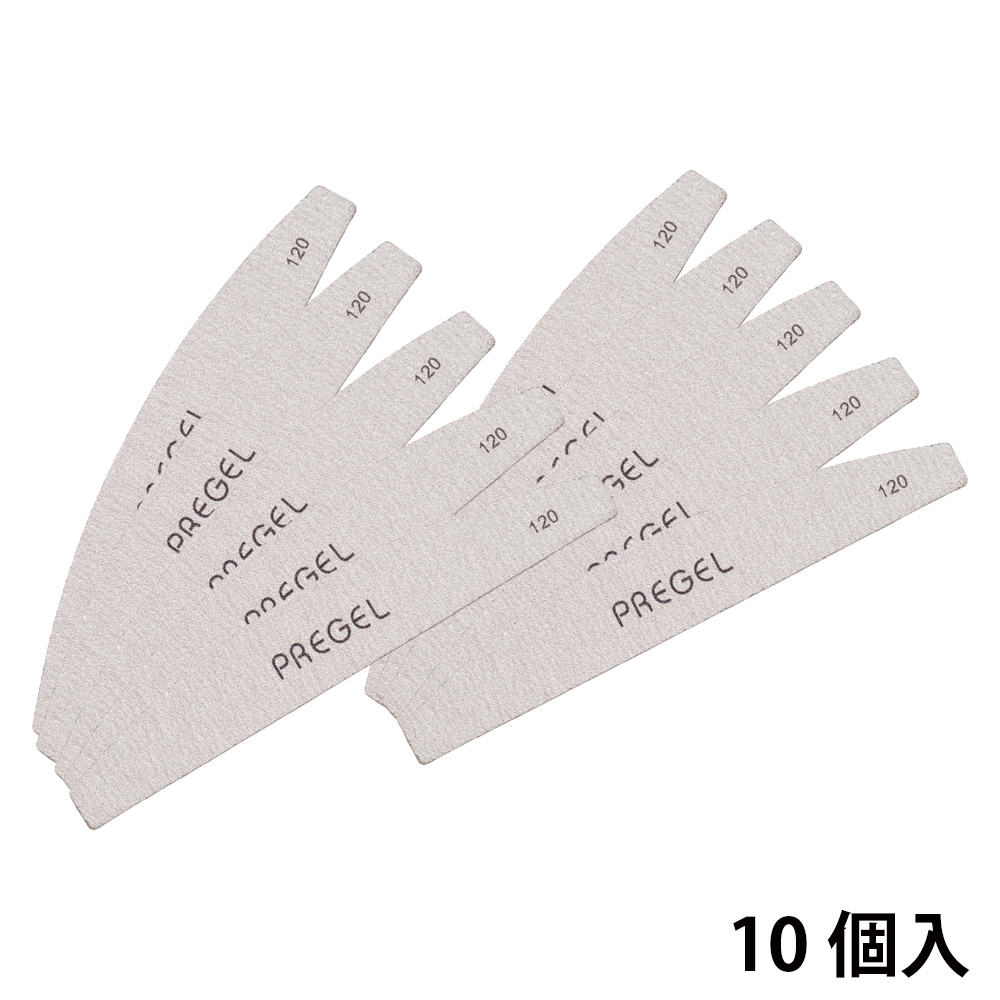 PREGEL ゼブラファイル ムーン型 120G 10本セット PG-FILE-M12010