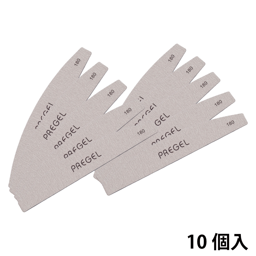 PREGEL ゼブラファイル ムーン型 180G 10本セット PG-FILE-M18010