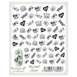 写ネイルMORE ポップスタンプス1 ブラック MPS-001