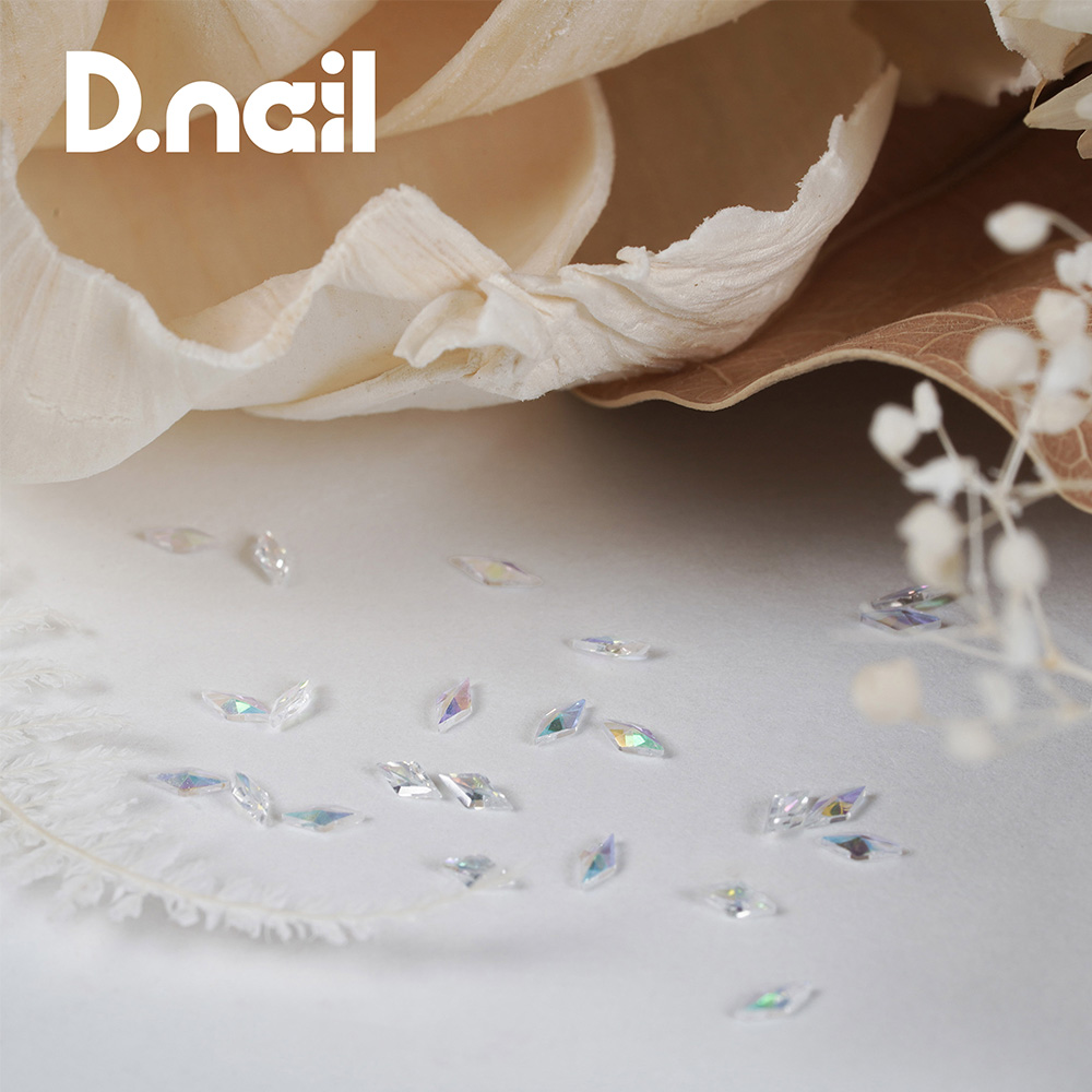 D.nail クリスタルダイヤ オーロラ S 1.5×3mm 50P #8354