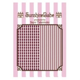 Sunshine Babe ネイルシール シェパードチェック　2mm　ワイン